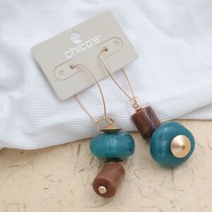 Chico's Artisan Boho Statement Earrings